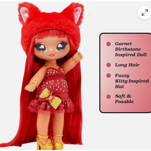 NA! NA! NA! Surprise Sweetest Gem Garnet Gem Ruby Frost Red NWT - Picture 3 of 5